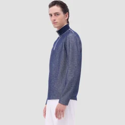 Jacquard Performance Quarter-Zip Pullover