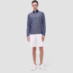 Jacquard Performance Quarter-Zip Pullover