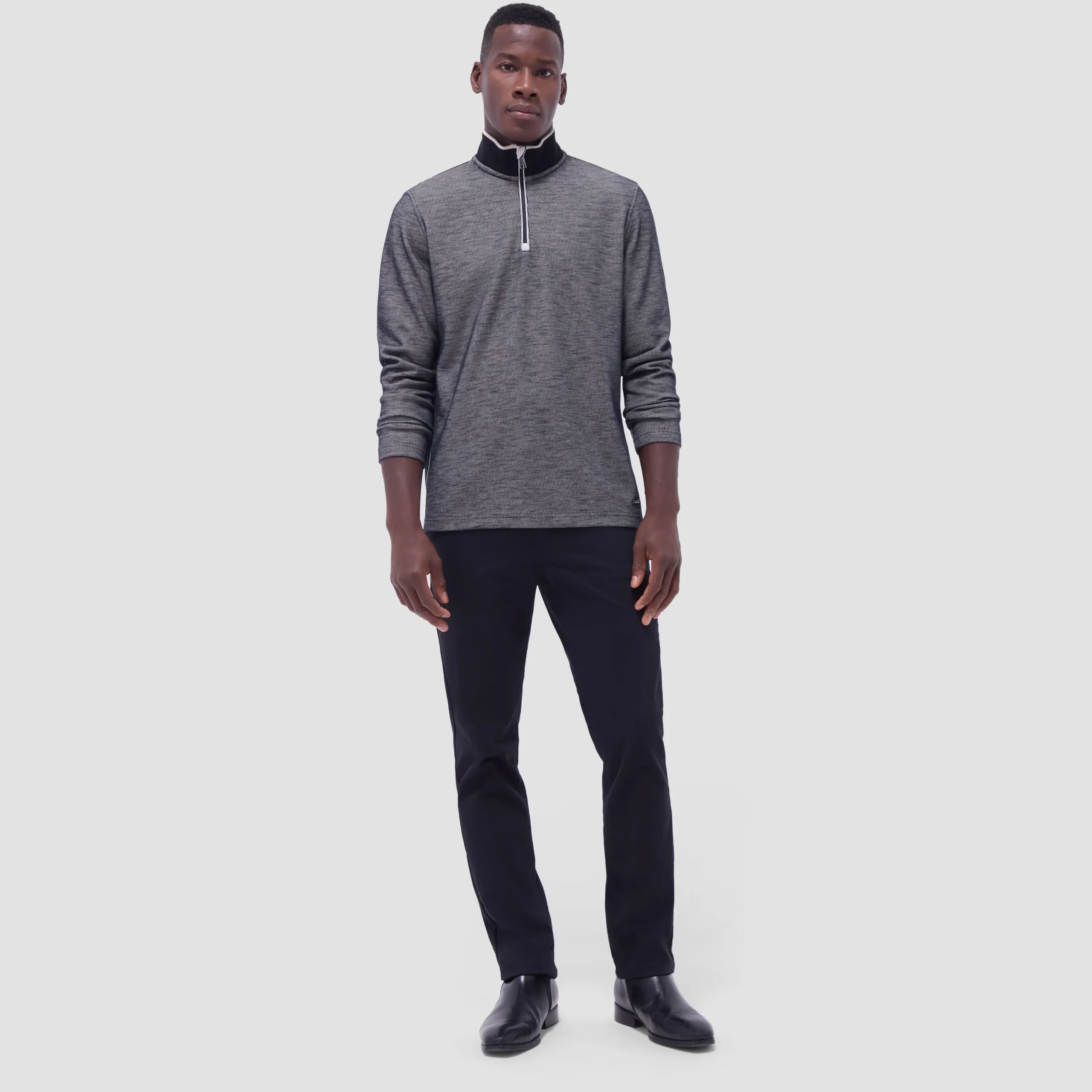 Jacquard Performance Quarter-Zip Pullover