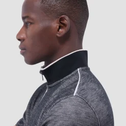 Jacquard Performance Quarter-Zip Pullover