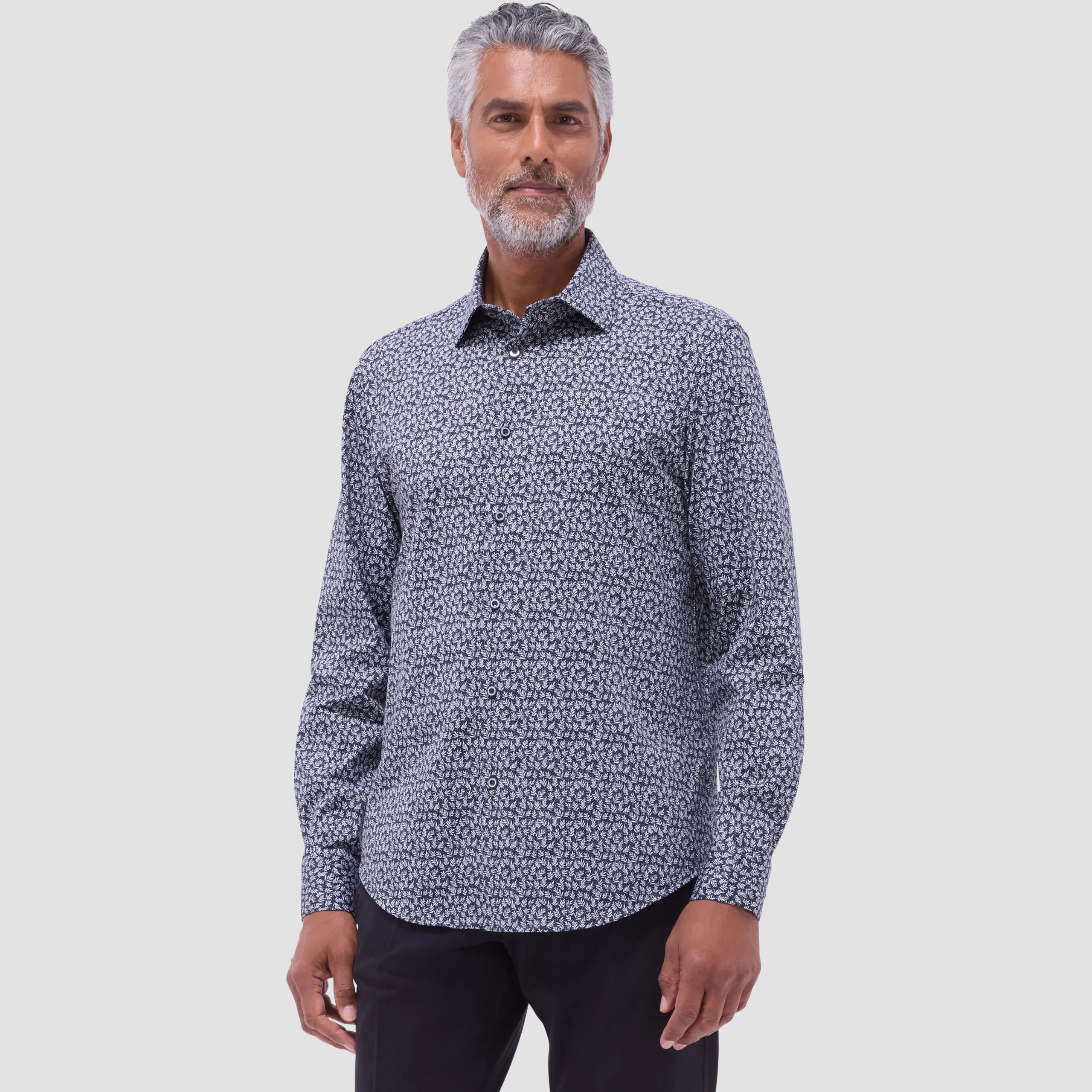 James Leaf Print OoohCotton Shirt