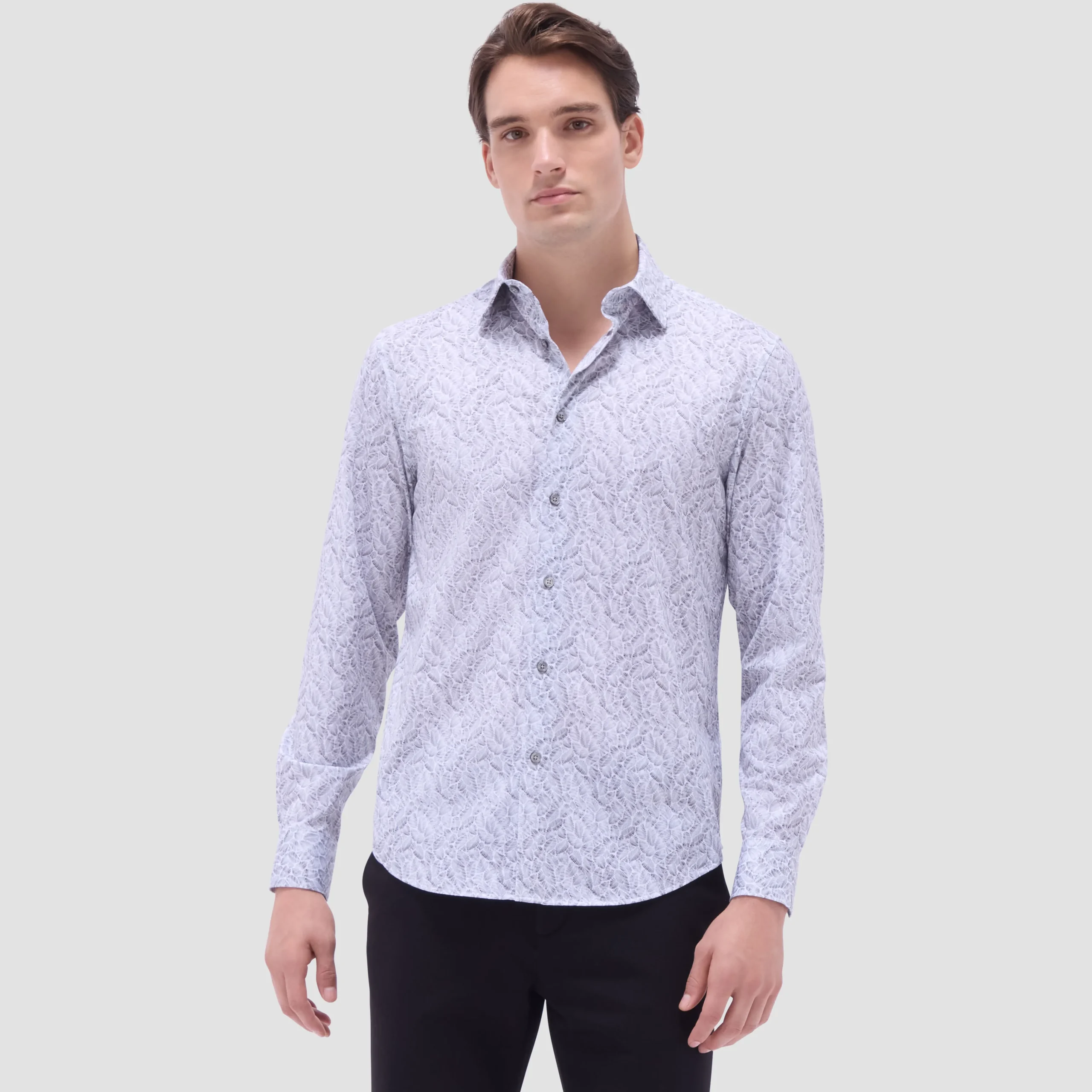 James Leaf Print OoohCotton Shirt