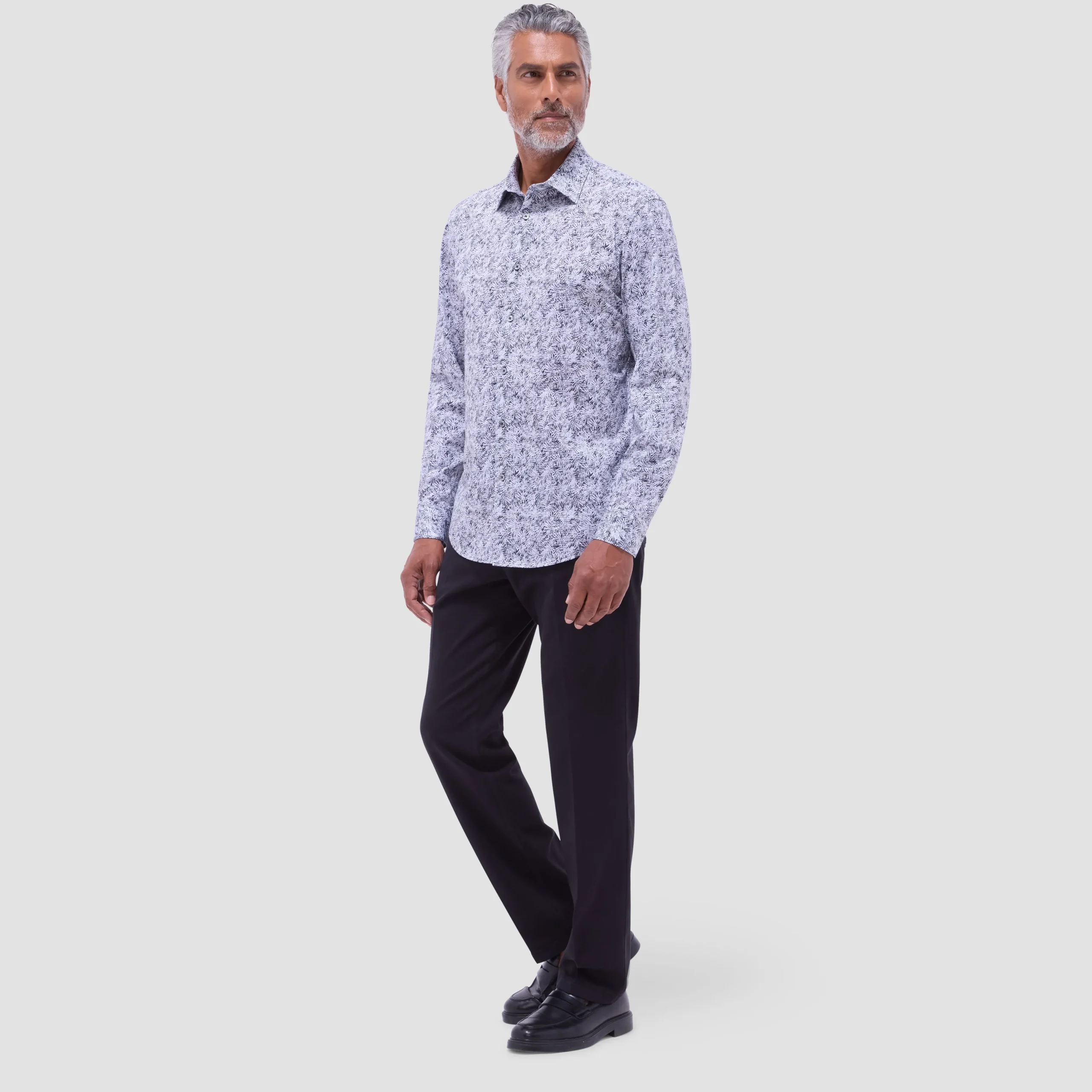 James Leaf Print OoohCotton Shirt