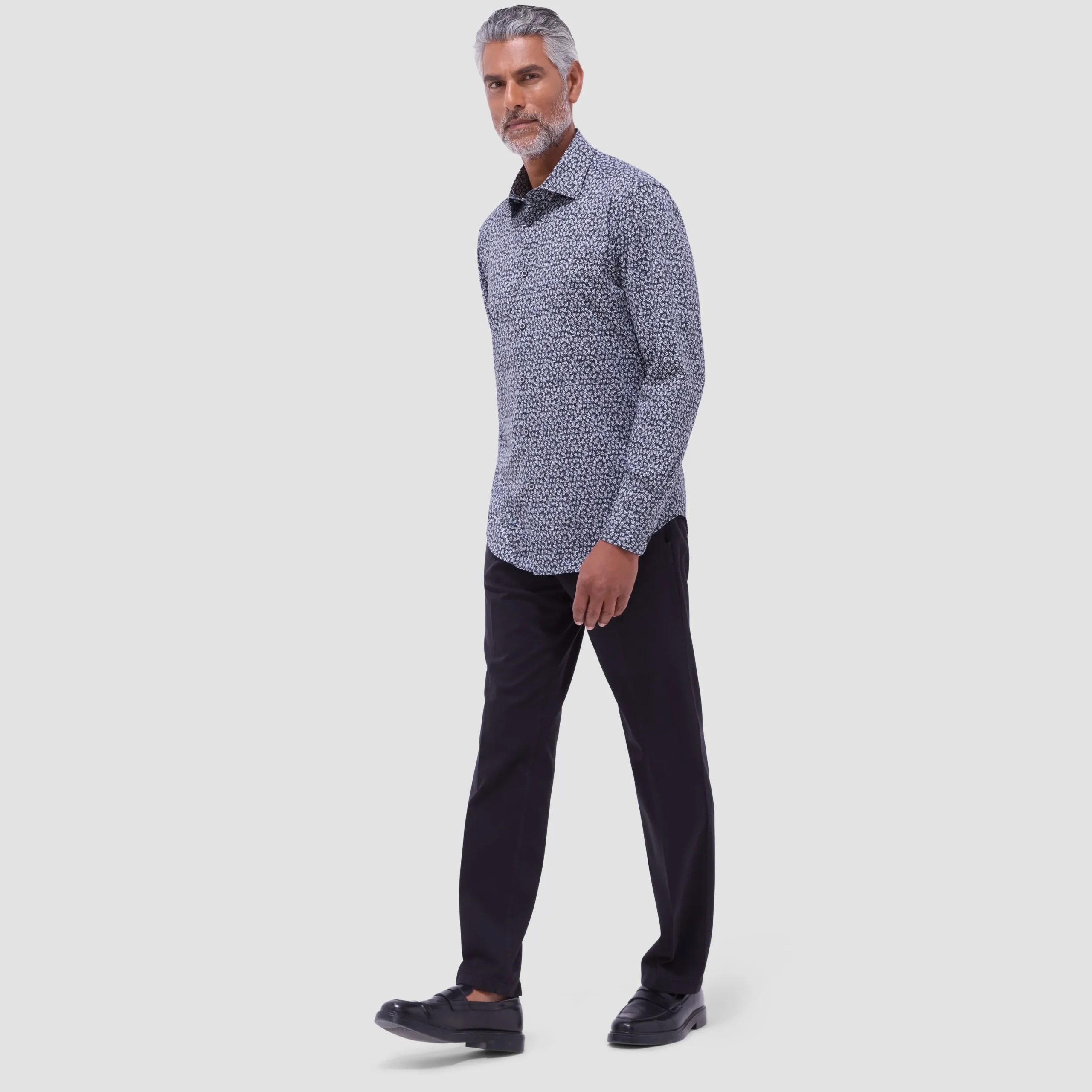 James Leaf Print OoohCotton Shirt