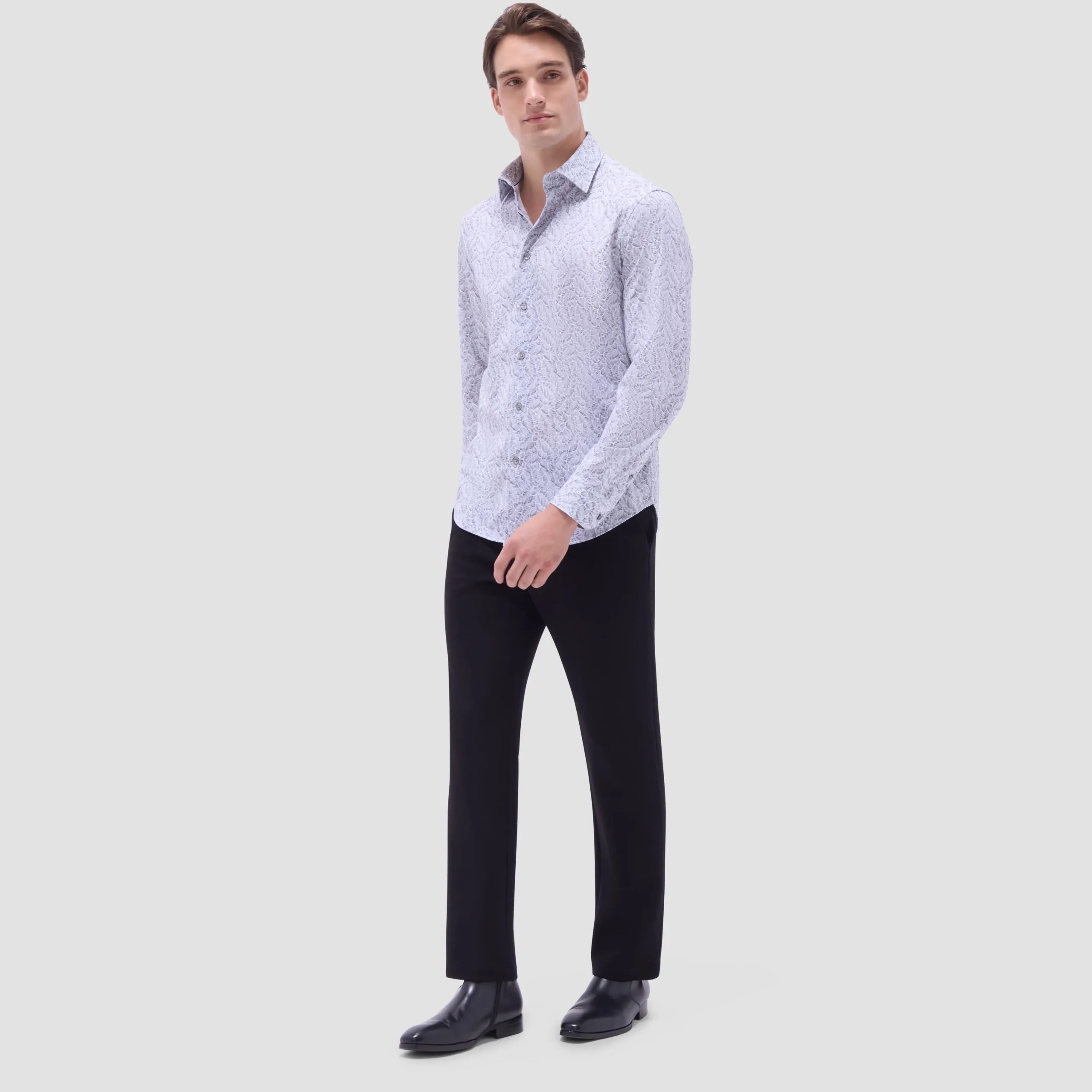 James Leaf Print OoohCotton Shirt