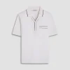 Jersey Knit Short Sleeve Johnny Sweater