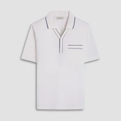 Jersey Knit Short Sleeve Johnny Sweater