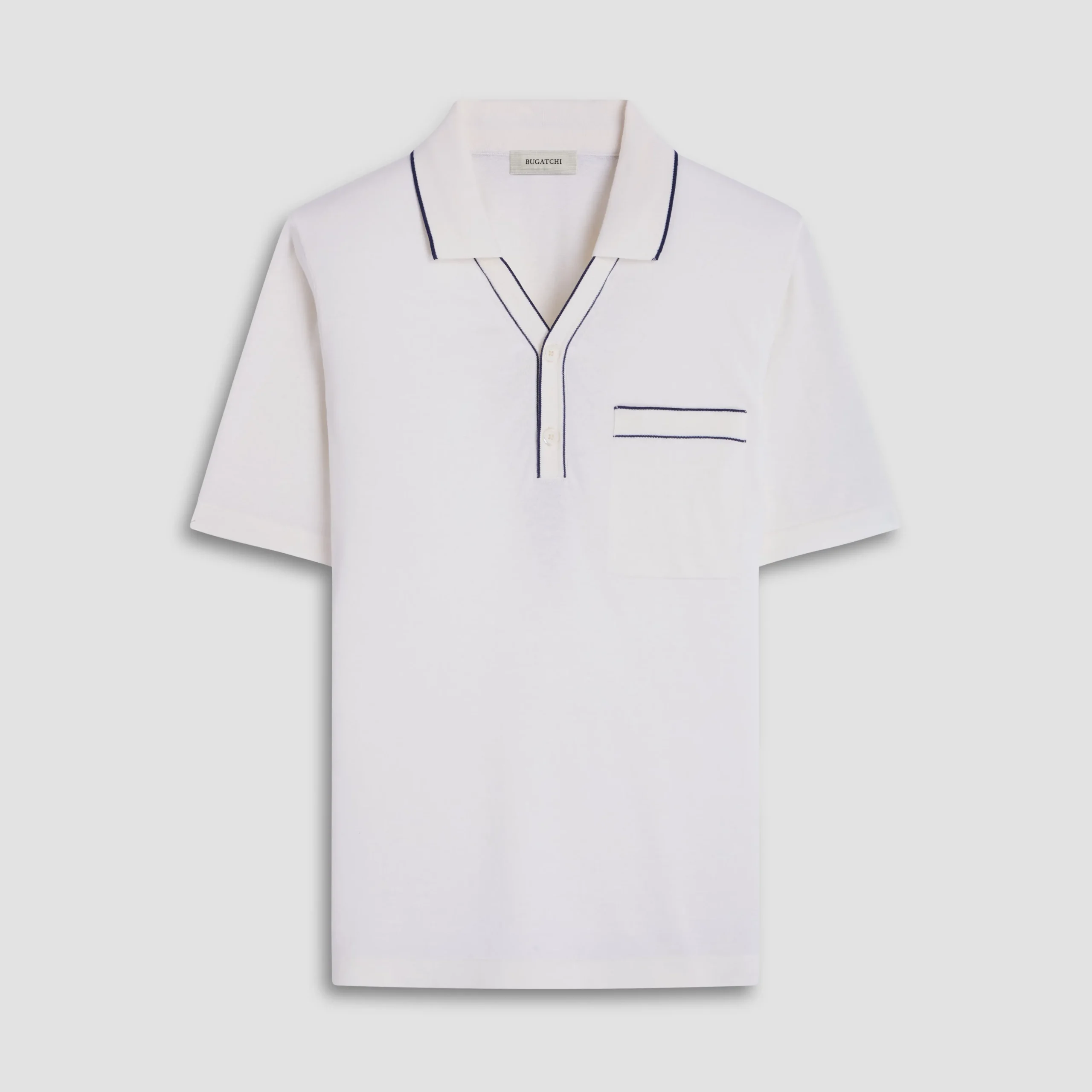 Jersey Knit Short Sleeve Johnny Sweater