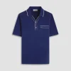 Jersey Knit Short Sleeve Johnny Sweater