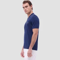 Jersey Knit Short Sleeve Johnny Sweater