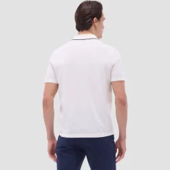Jersey Knit Short Sleeve Johnny Sweater