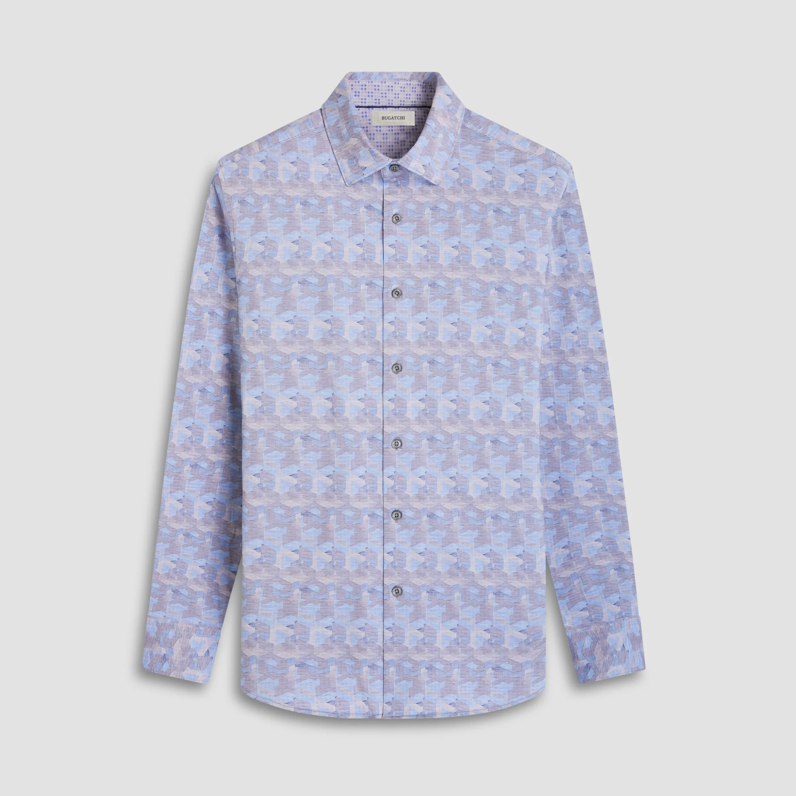 Jimmy Double-Sided Abstract & Check OoohCotton Shirt
