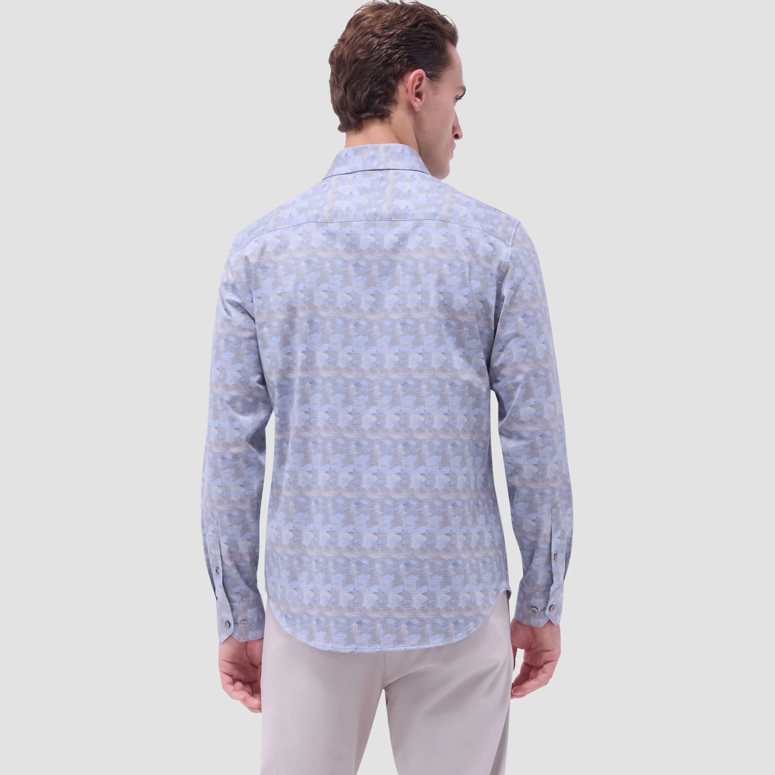 Jimmy Double-Sided Abstract & Check OoohCotton Shirt