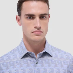 Jimmy Double-Sided Abstract & Check OoohCotton Shirt