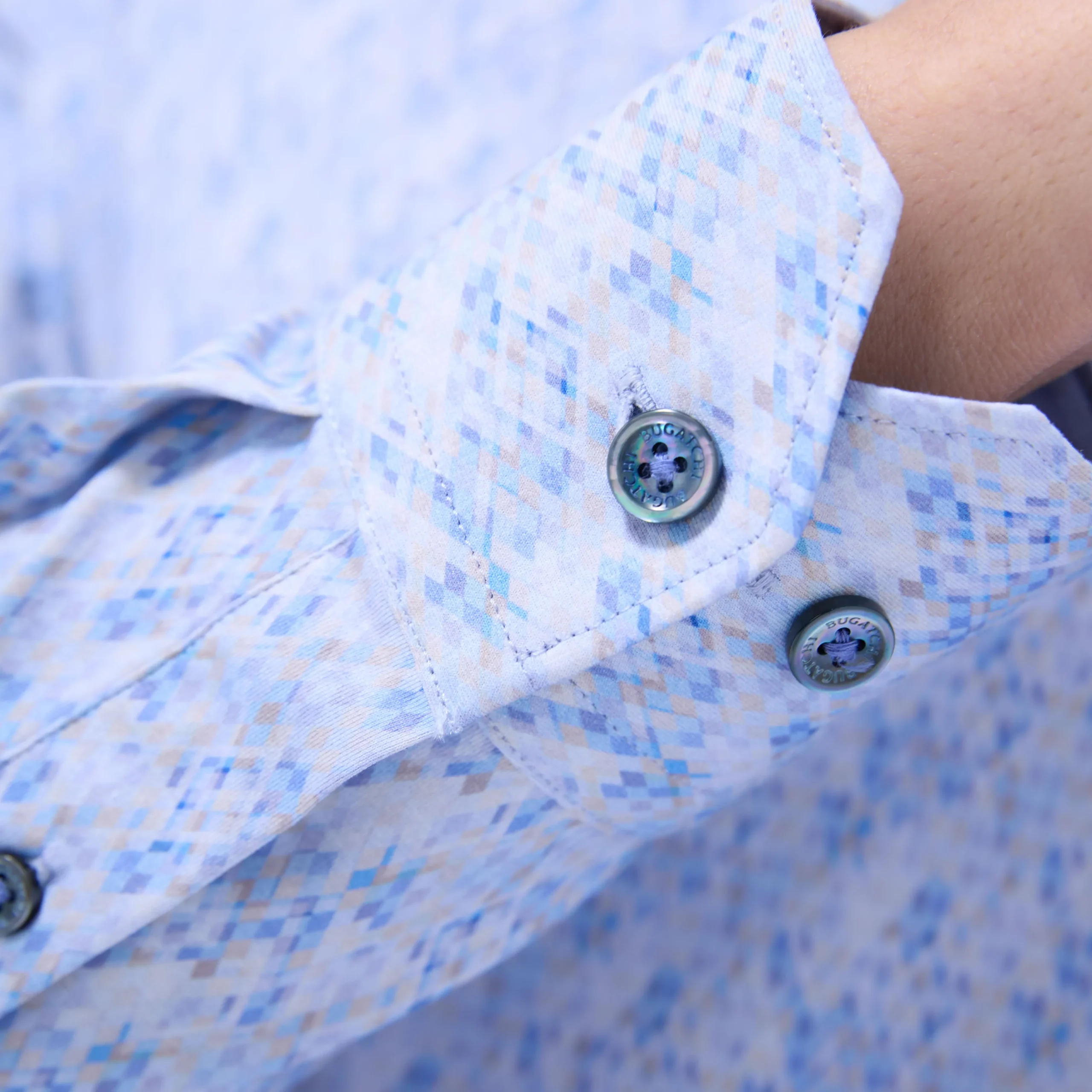 Jimmy Double-Sided Geometric & Solid OoohCotton Shirt