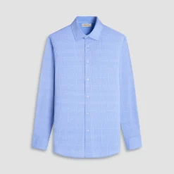 Jimmy Double-Sided Glen Plaid & Herringbone OoohCotton Shirt