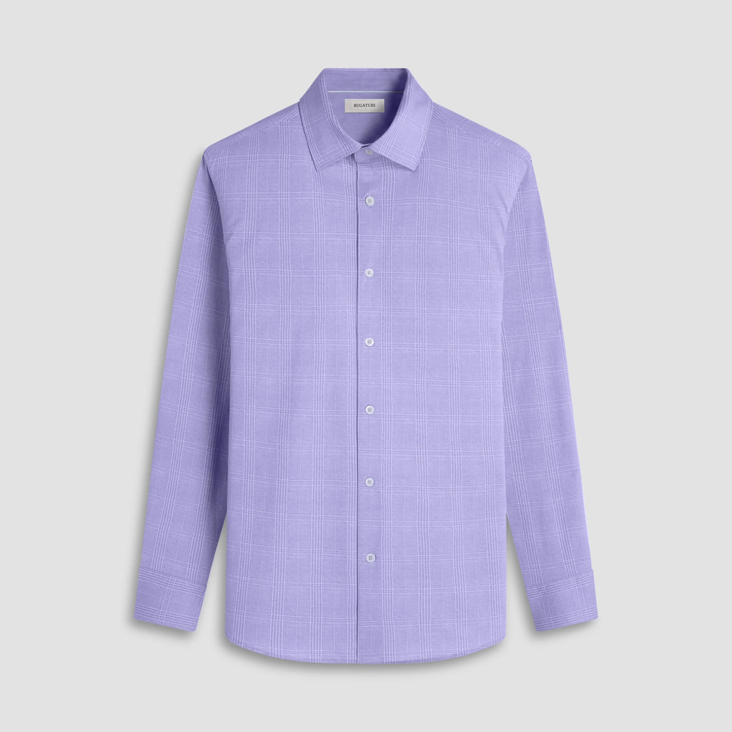 Jimmy Double-Sided Glen Plaid & Herringbone OoohCotton Shirt