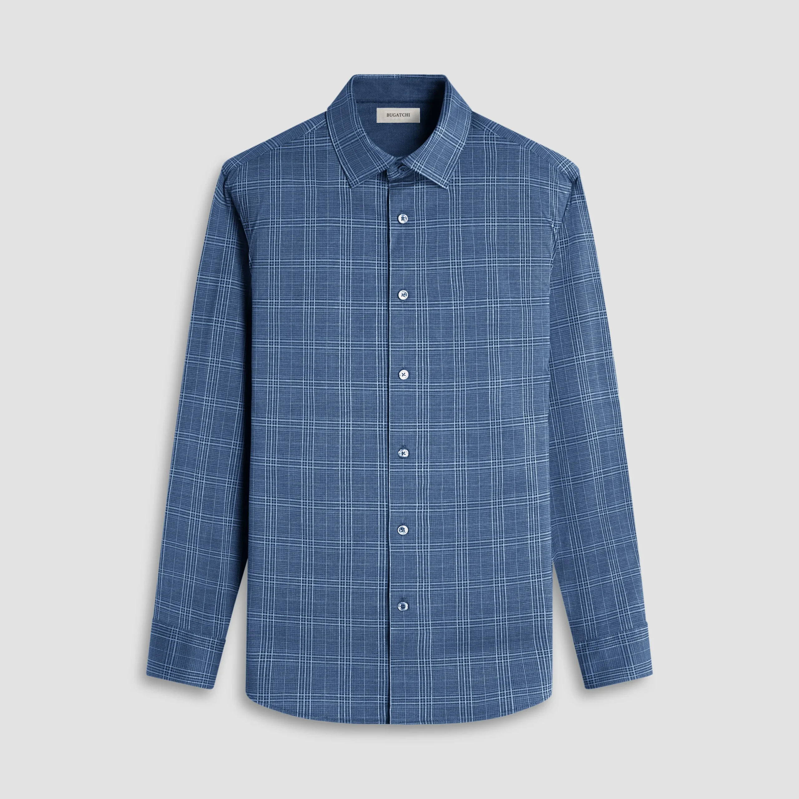 Jimmy Double-Sided Glen Plaid & Herringbone OoohCotton Shirt