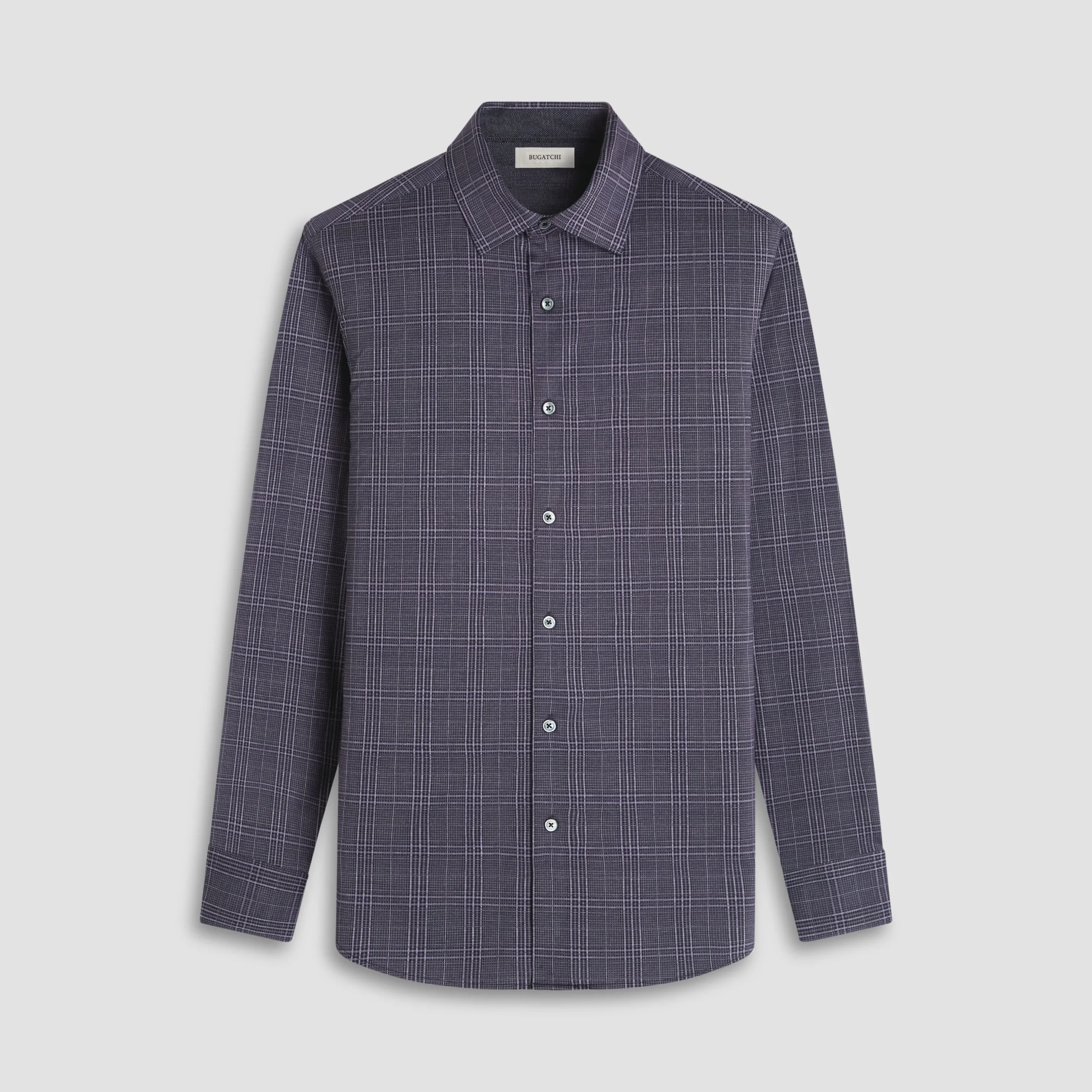 Jimmy Double-Sided Glen Plaid & Herringbone OoohCotton Shirt