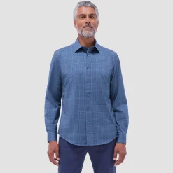 Jimmy Double-Sided Glen Plaid & Herringbone OoohCotton Shirt