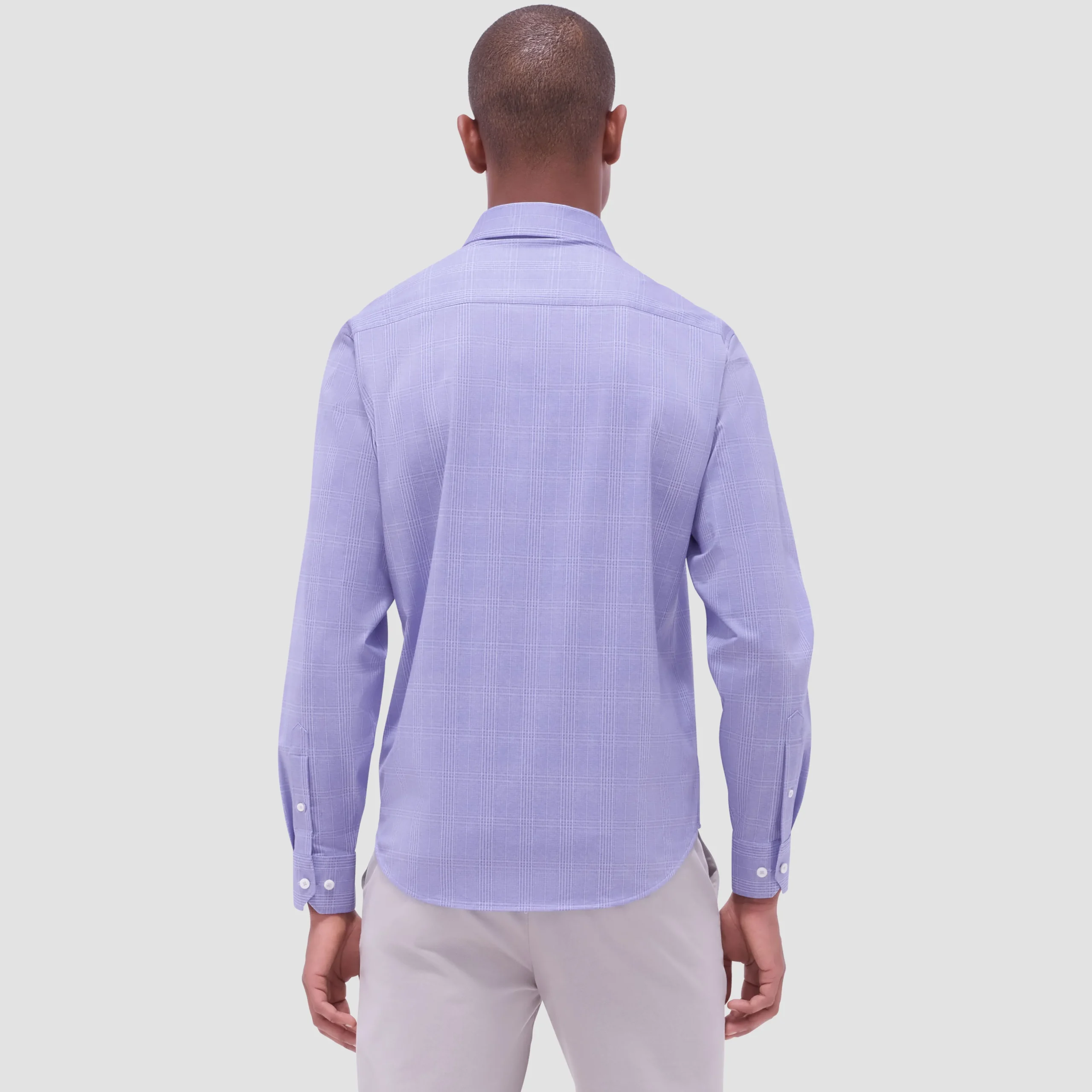 Jimmy Double-Sided Glen Plaid & Herringbone OoohCotton Shirt