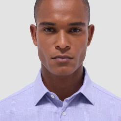 Jimmy Double-Sided Glen Plaid & Herringbone OoohCotton Shirt