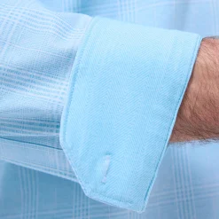 Jimmy Double-Sided Glen Plaid & Herringbone OoohCotton Shirt