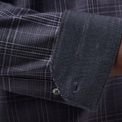 Jimmy Double-Sided Glen Plaid & Herringbone OoohCotton Shirt