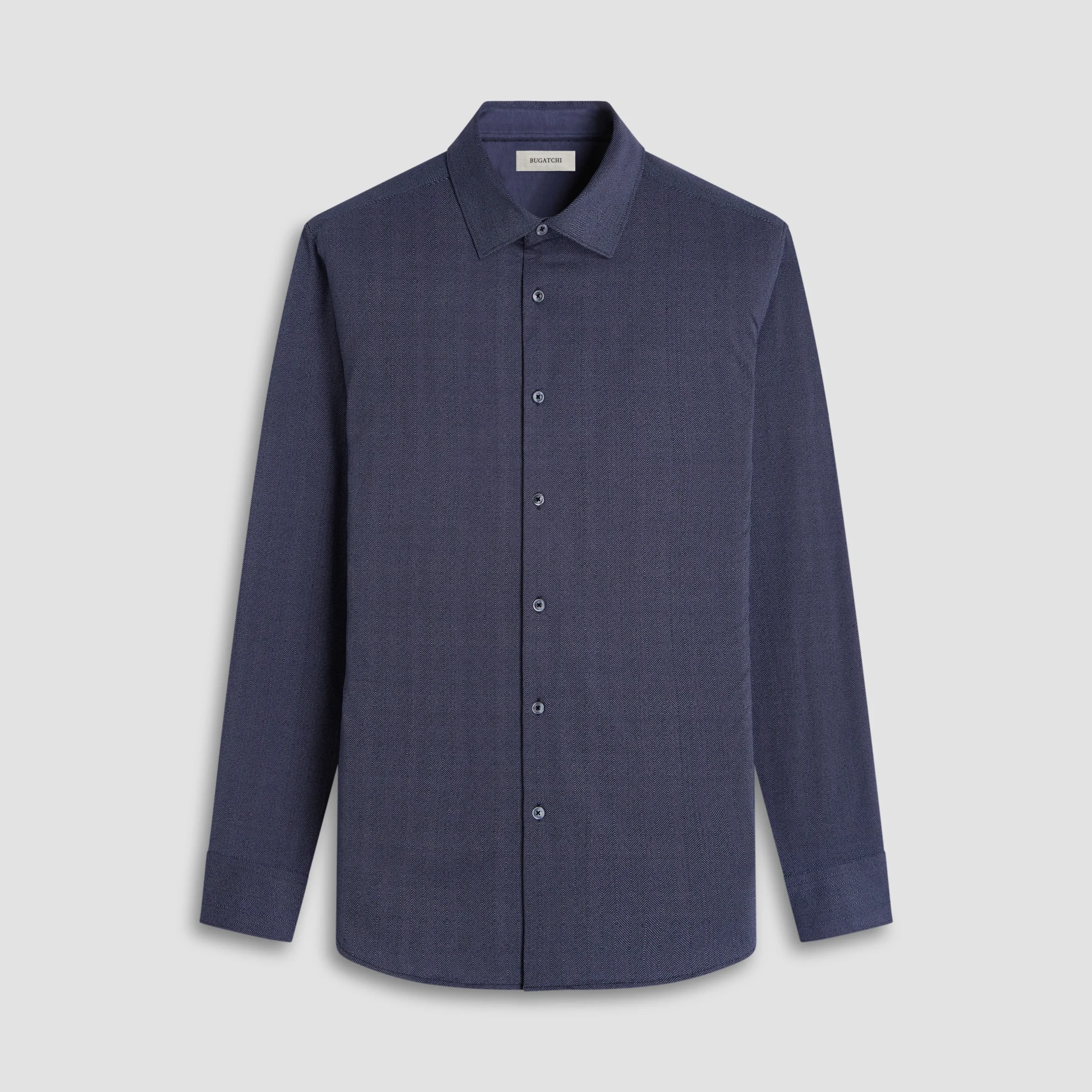 Jimmy Double-Sided Herringbone & Solid OoohCotton Shirt
