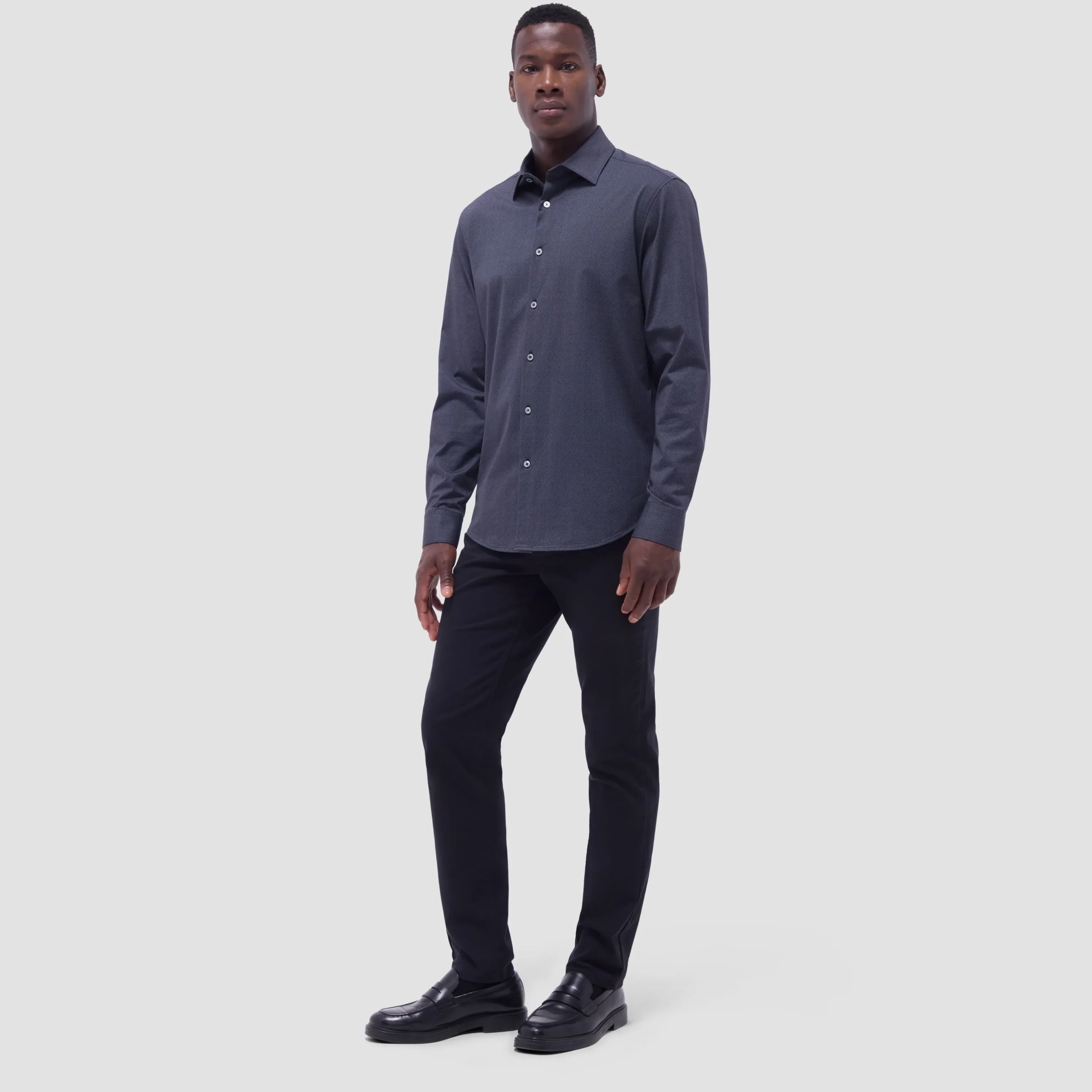 Jimmy Double-Sided Herringbone & Solid OoohCotton Shirt