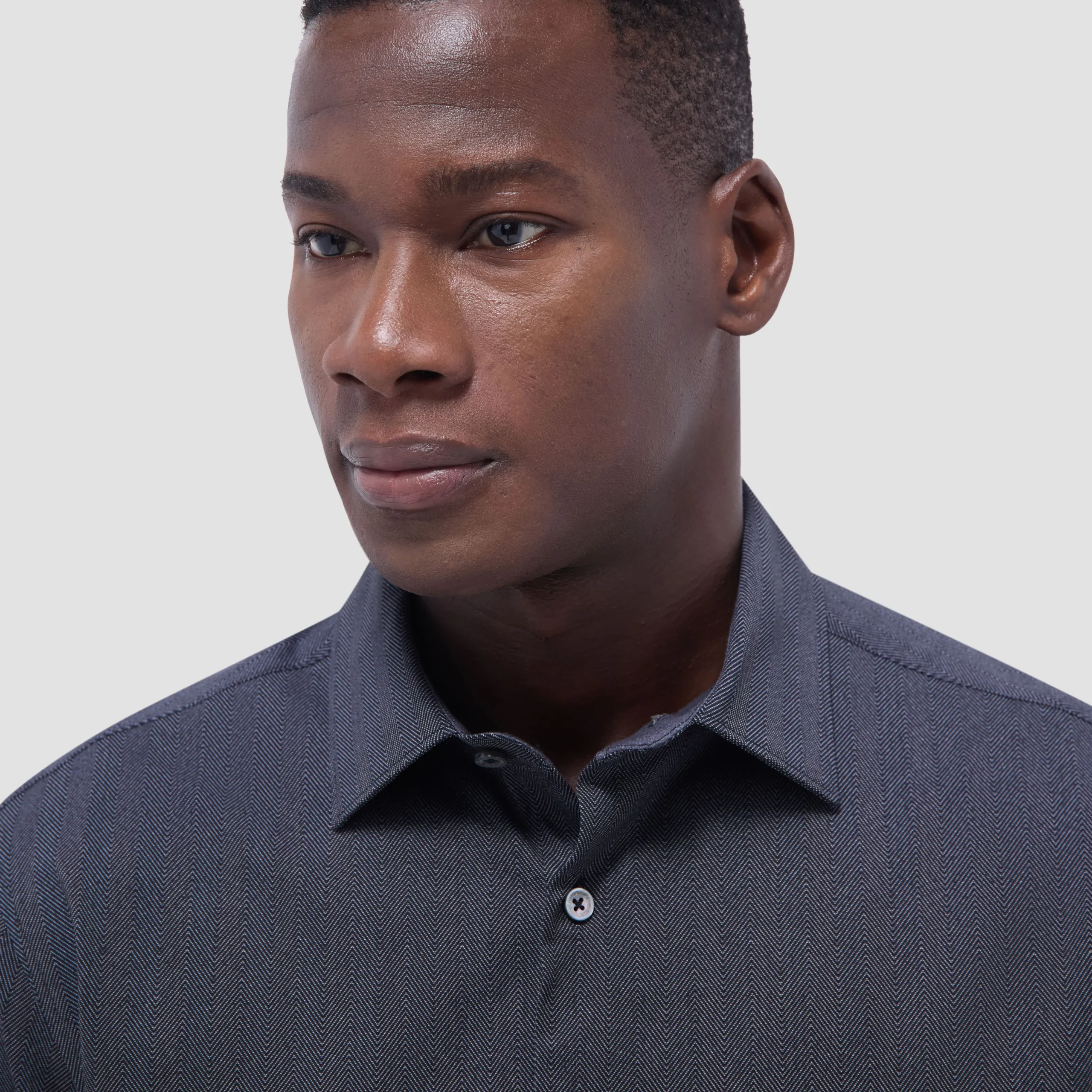 Jimmy Double-Sided Herringbone & Solid OoohCotton Shirt