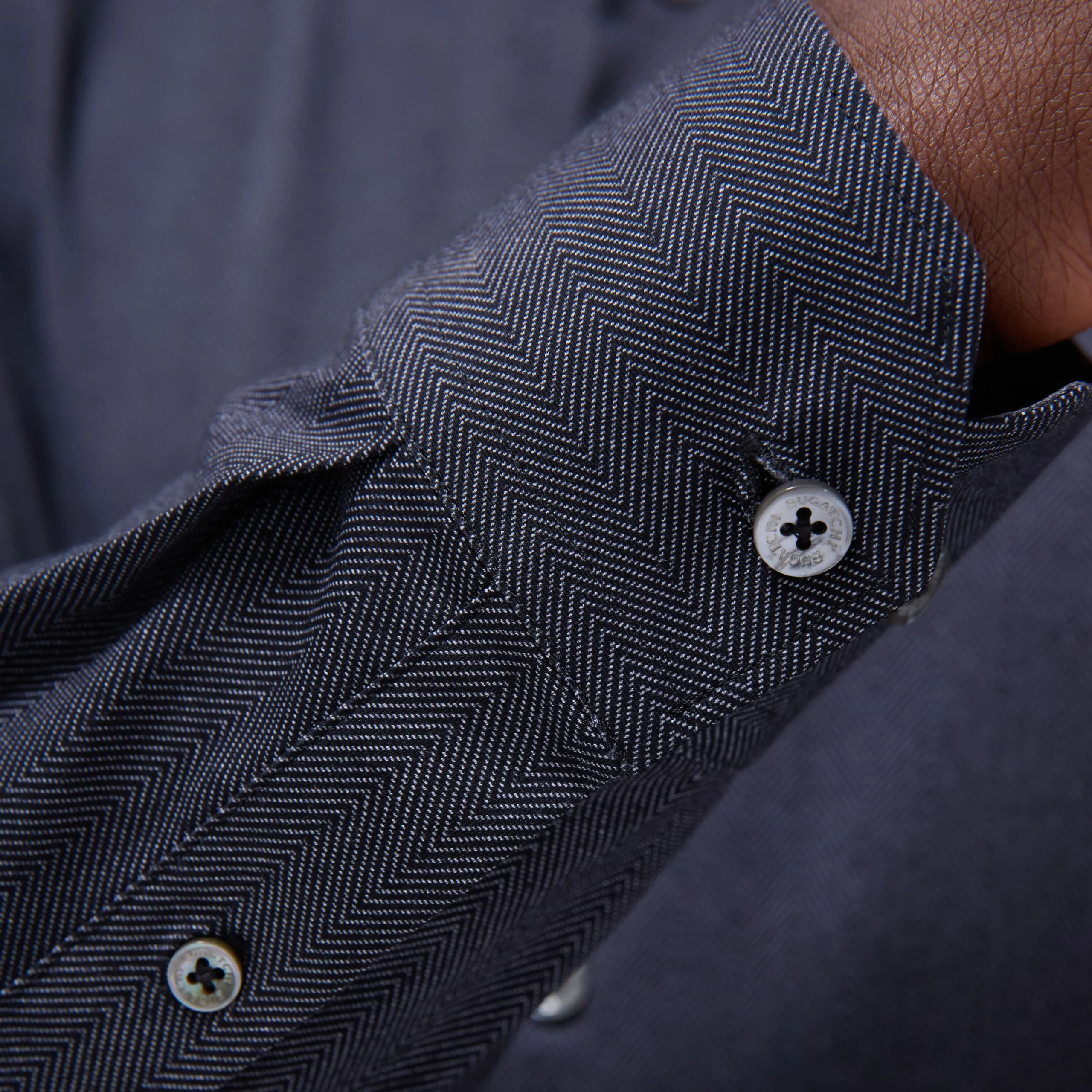 Jimmy Double-Sided Herringbone & Solid OoohCotton Shirt