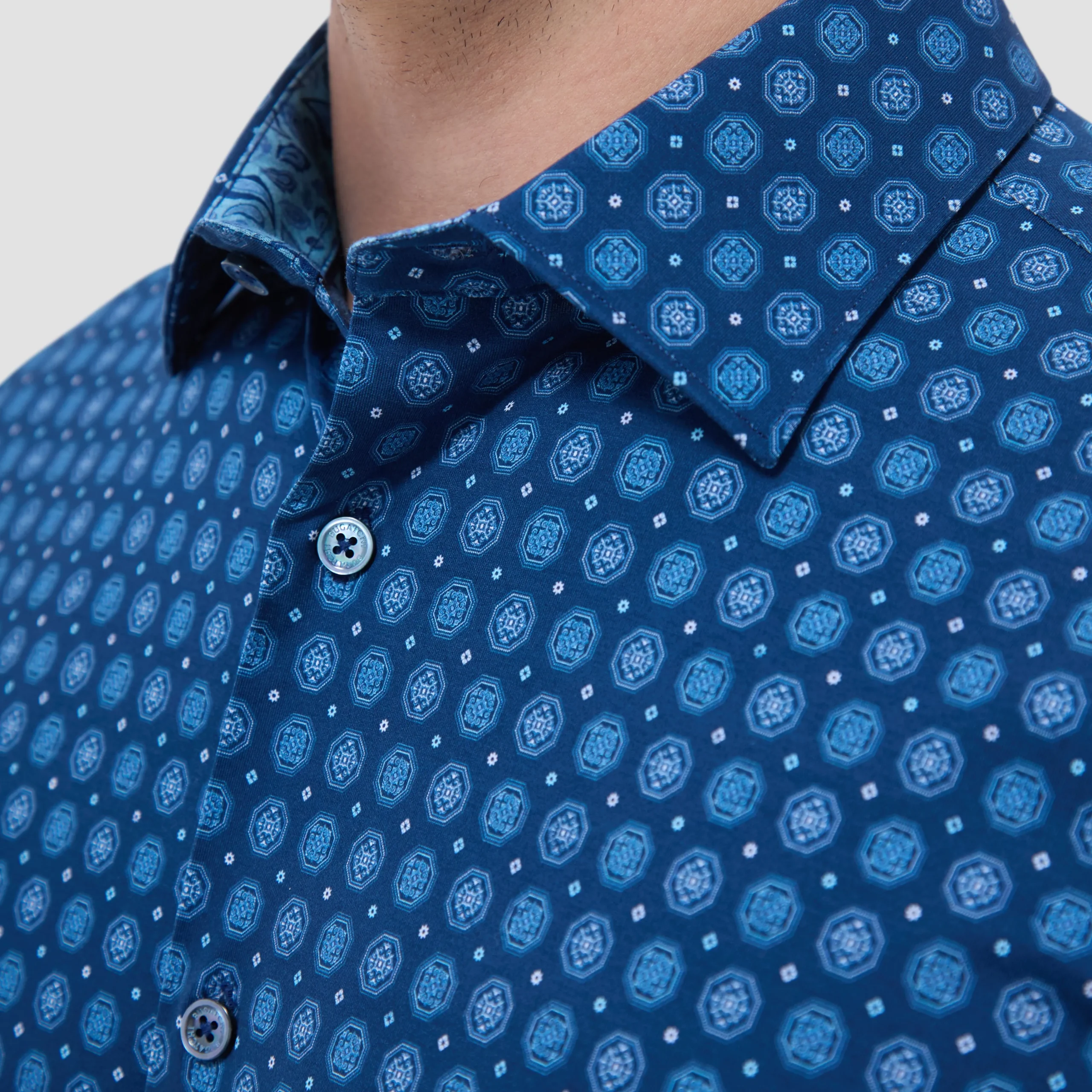 Jimmy Double-Sided Medallion & Paisley OoohCotton Shirt