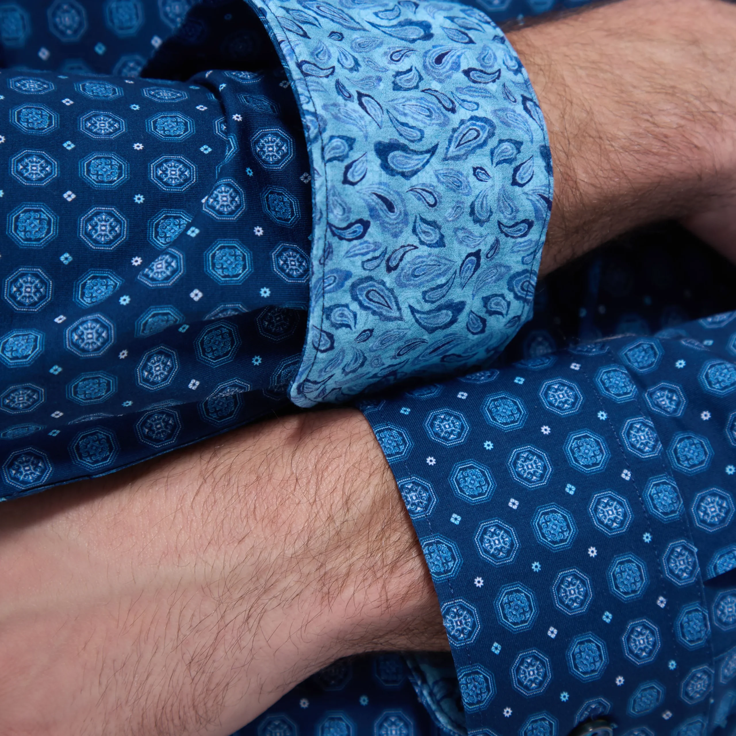 Jimmy Double-Sided Medallion & Paisley OoohCotton Shirt