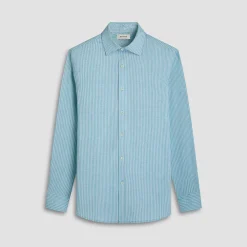 Jimmy Double-Sided Stripe & Leaf OoohCotton Shirt