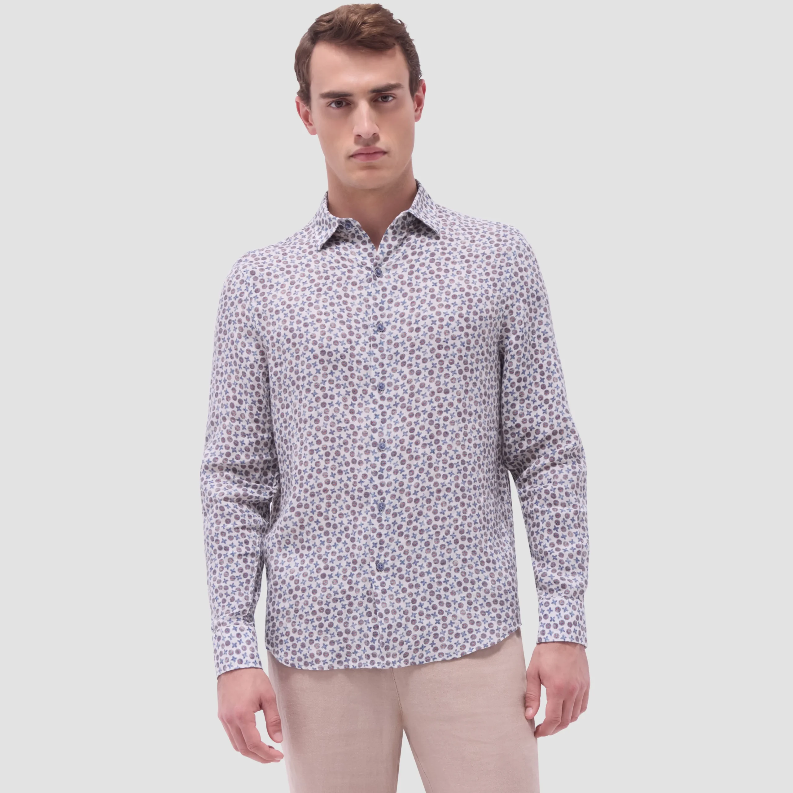 Julian Floral Micro Print Shirt