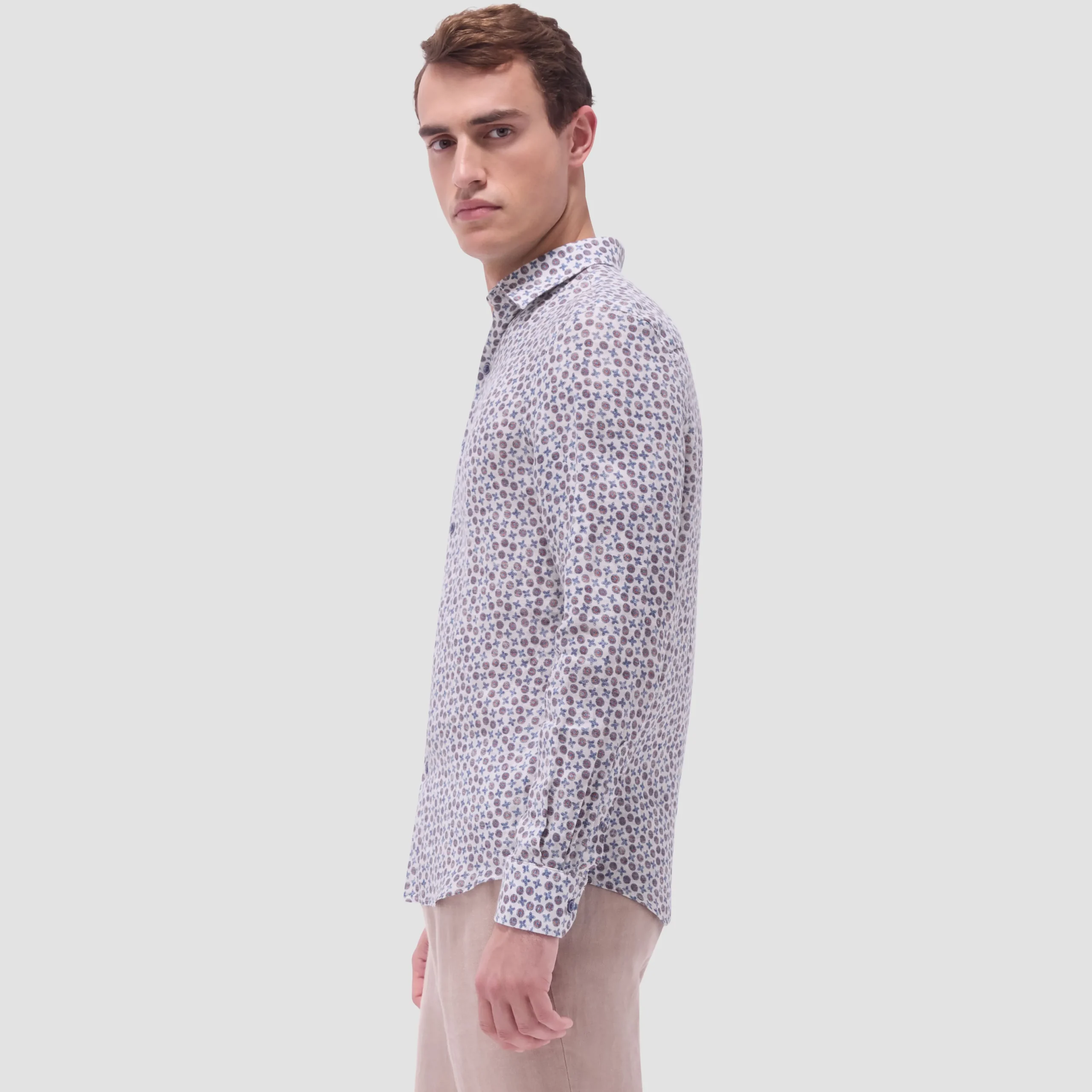 Julian Floral Micro Print Shirt