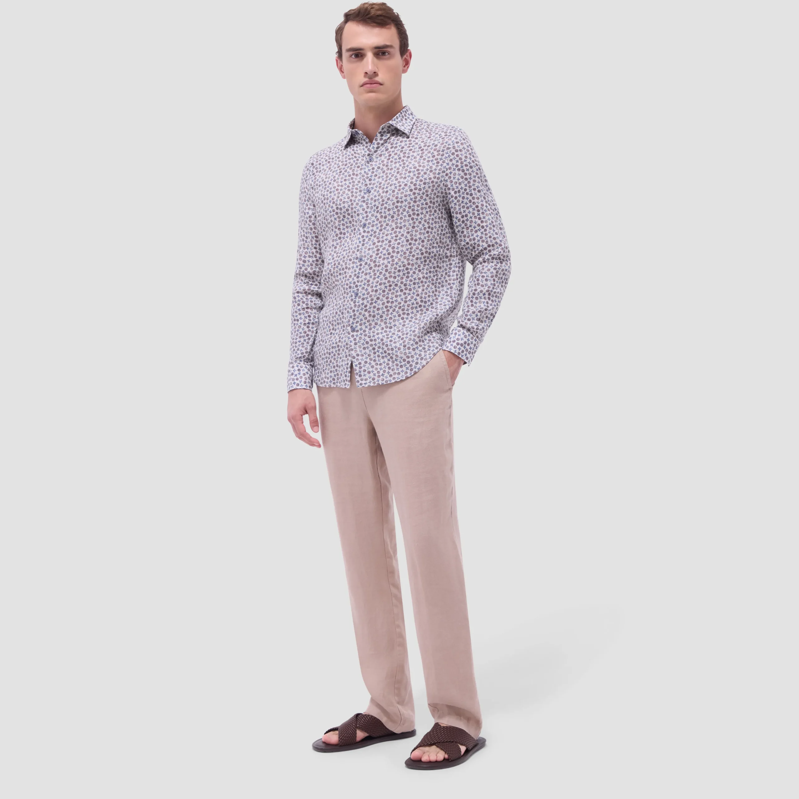 Julian Floral Micro Print Shirt