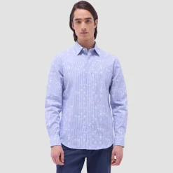 Karl Dot & Stripe Shirt