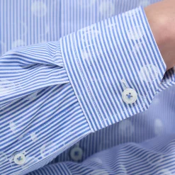 Karl Dot & Stripe Shirt