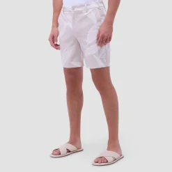 Leaf Print Chino Shorts