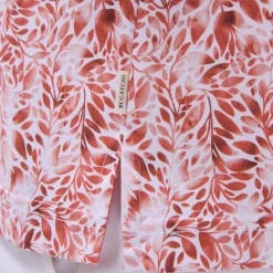 Leaf Print Polo Shirt