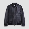Leather Bomber Jacket