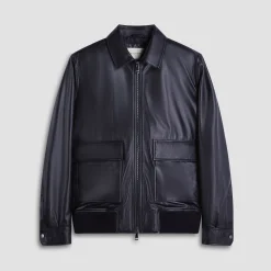 Leather Bomber Jacket