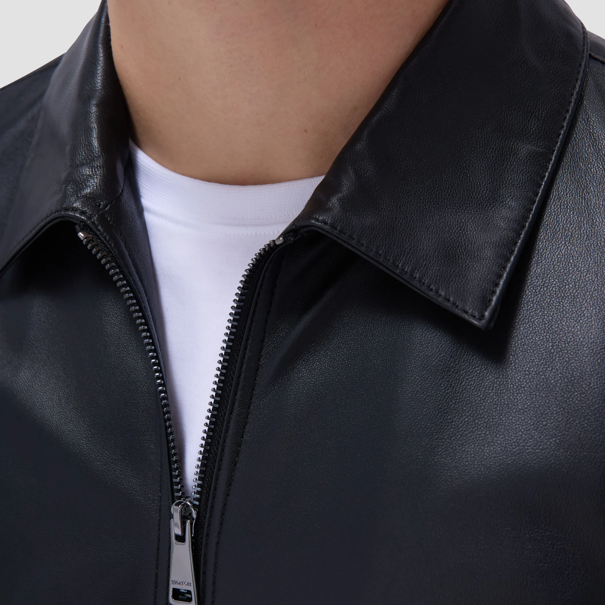Leather Bomber Jacket
