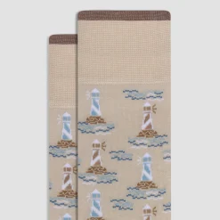 Lighthouse Mid-Calf Socks