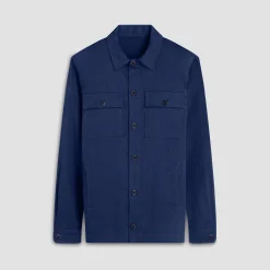 Linen-Cotton Shirt Jacket