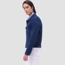 Linen-Cotton Trucker Jacket