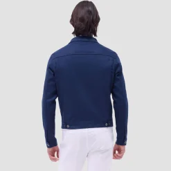 Linen-Cotton Trucker Jacket