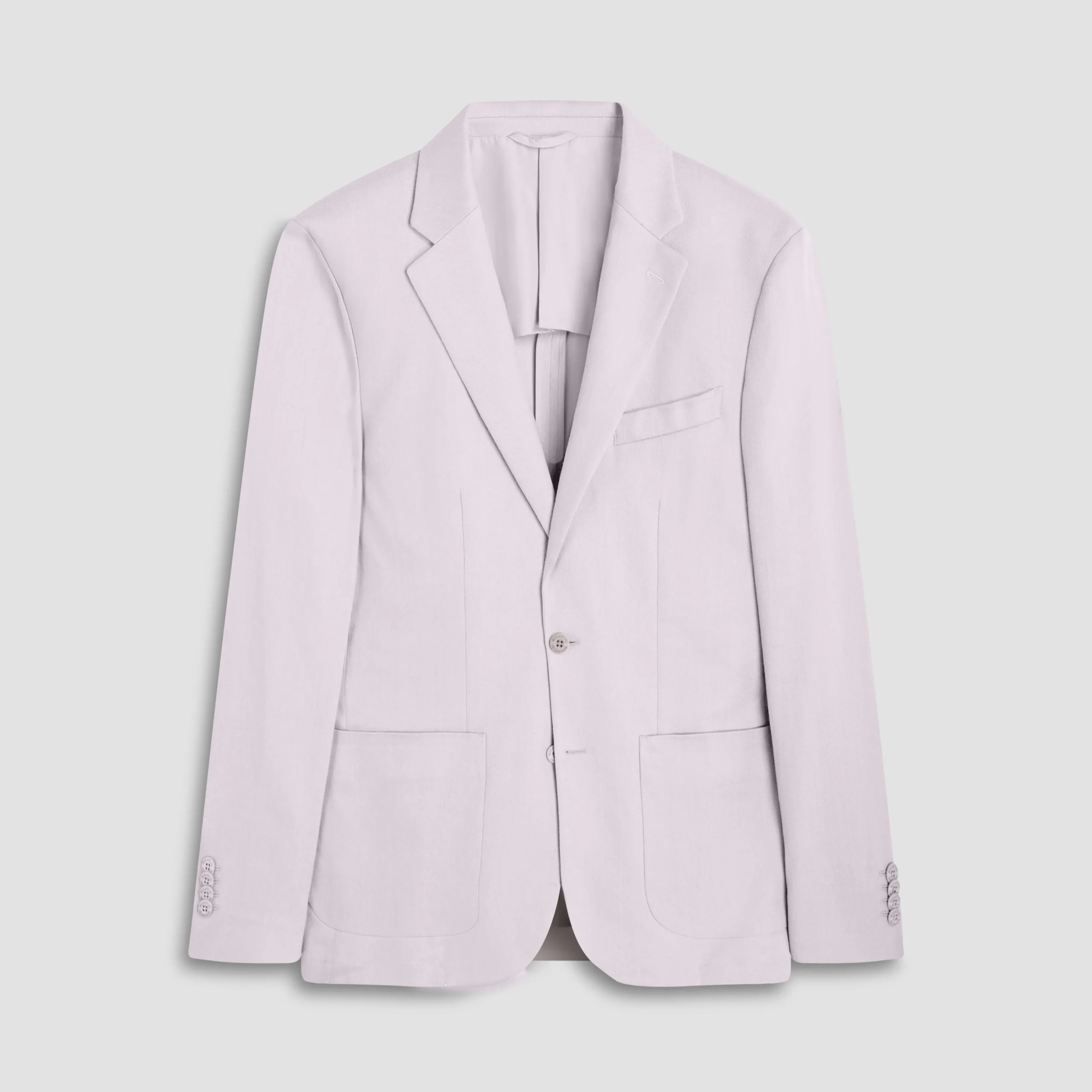 Linen-Cotton Two Button Blazer
